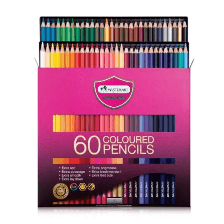 สีไม้หัวเดียว Master art 60 สี_0